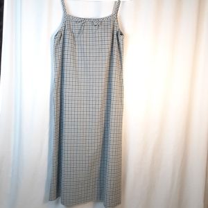 Eddie Bauer Gingham Lagenlook Maxi Dress